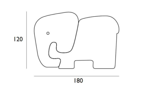 Testata Per Bambini Linea Junior Elefante