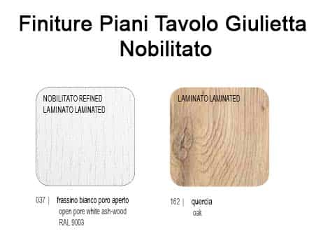 Tavolo Allungabile Con Piano In Nobilitato Modello Giulietta