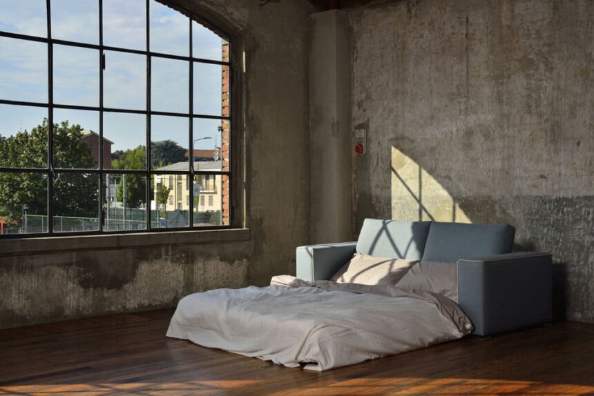 sofa trasformabile divano estraibile scorrevole e letto modello cesano boscone immagine con doppio letto versione notte