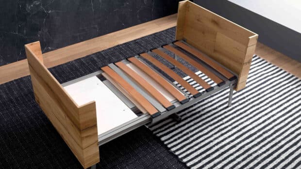 Table Bed tavolo trasformabile in letto singolo multifunzione - terzo passo apertura