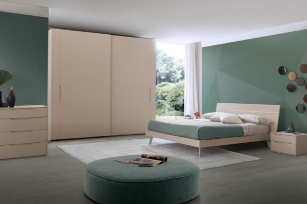 Camera da letto con armadio scorrevole Modello Aquileia