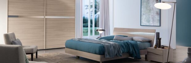 Camera da letto con armadio scorrevole Modello Torrevecchia