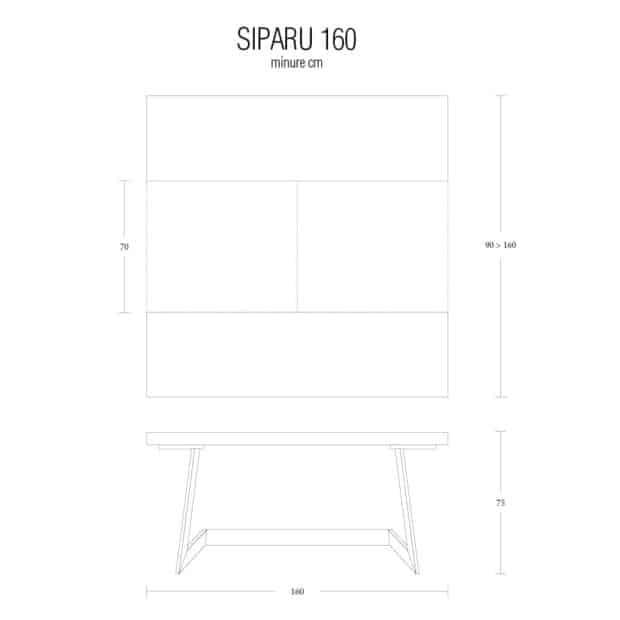 Tavolo da Pranzo Trasformabile Modello Siparu