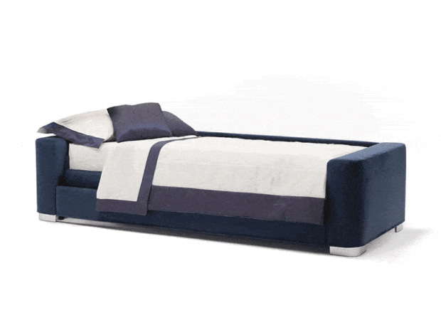 divano girevole singolo letto con materasso ad uso quotidiano altezza 20 cm - salvaspazio