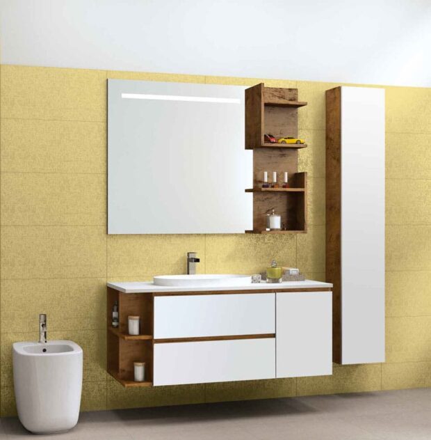 bagno-rialzato-specchio-legno-cotto-lucido-modello-Skin-ovale-semincasso-Collezione-woody-composizione-06 - salvaspazio
