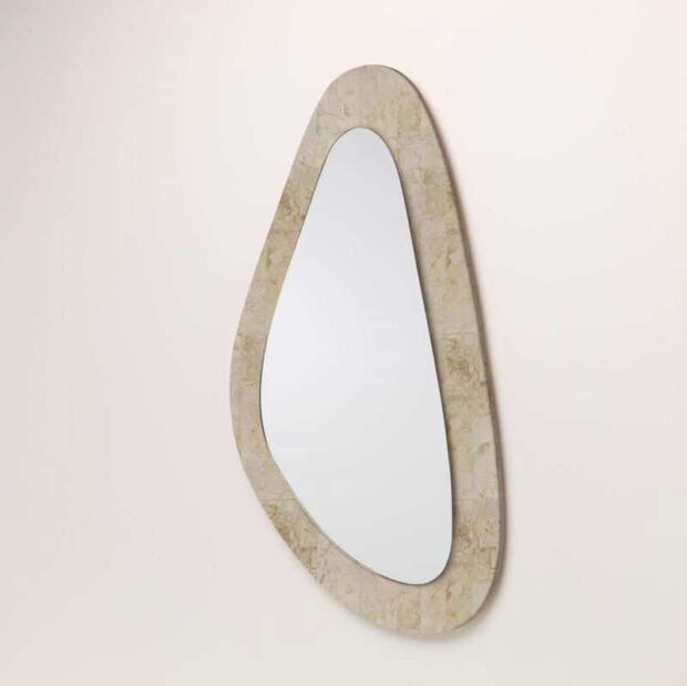 Specchio in pietra fossile Batta