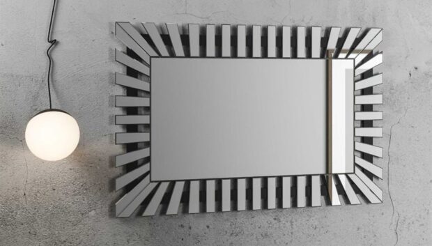 Specchio moderno a raggi Basla