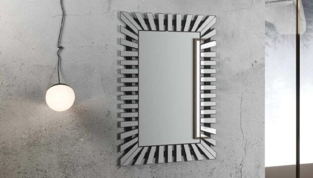 Specchio moderno a raggi Basla