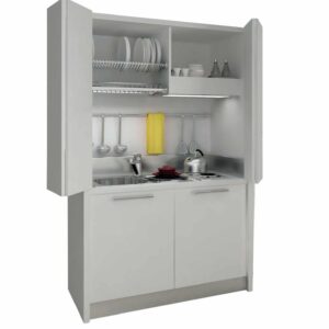 Mini-Cucina-modello-Biancalatte-in-bianco- salvaspazio