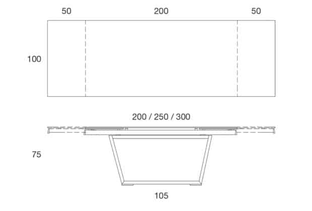 Tavolo da Pranzo Allungabile Legno Modello Geometrical