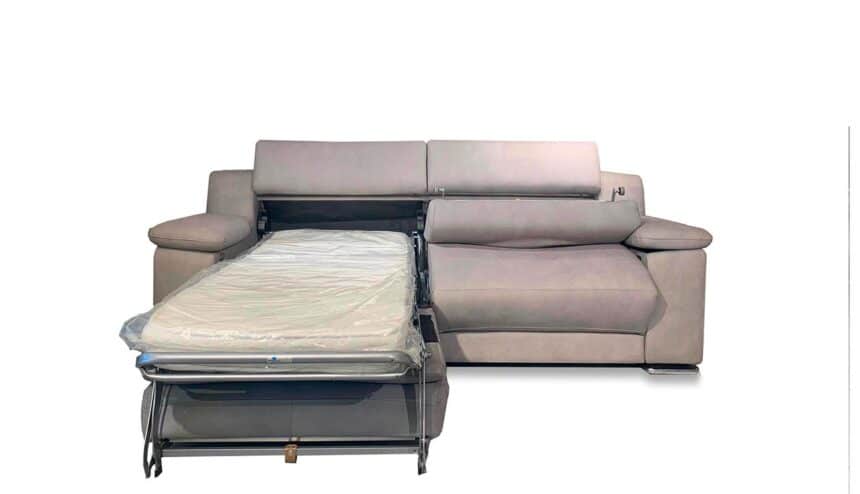Esmeralda divano doppio letto singolo gemellare e relax motorizzato foto relax aperto letto gemellare sinistro aperto letto destro in apertura